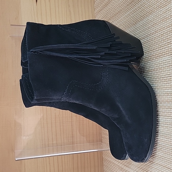Sam Edelman Louie Suede Fringe Boots sz6 - Picture 3 of 8